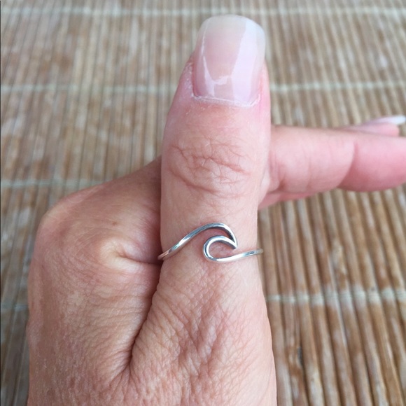 Jewelry - SOLD! Wave Thumb Stacking Ring 925 Sterling Silver
